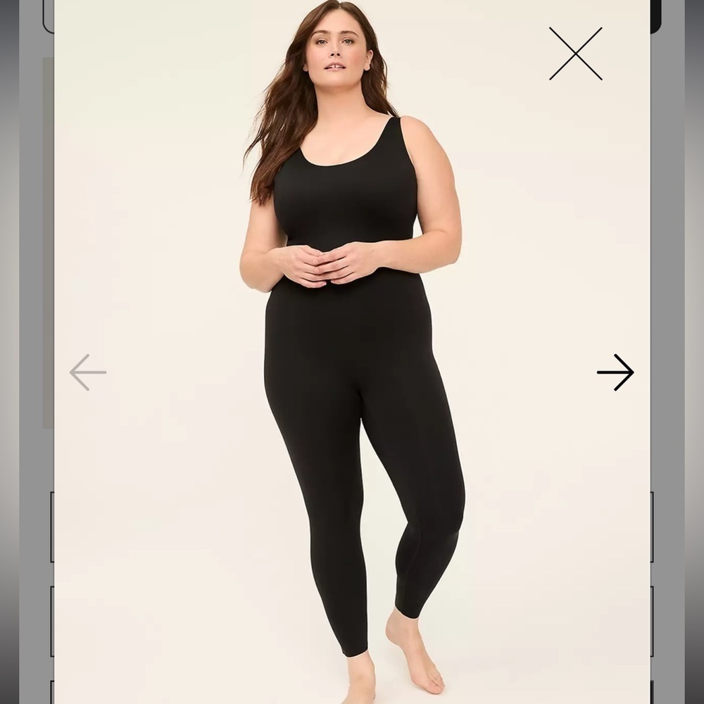 Cacique Totally Smooth Unitard shape wear Black 14/16